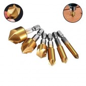 Набір зенківок 6шт 6-19мм, 6-гранні, HSS сталь