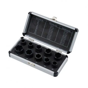 Набір з 10 екстракторів в алюмінієвому кейсі-1