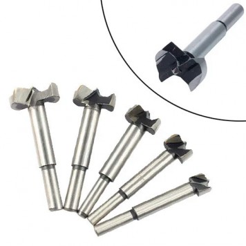 Набір з 5 свердел фрез Форстнера 15-35мм по дереву, твердосплавні