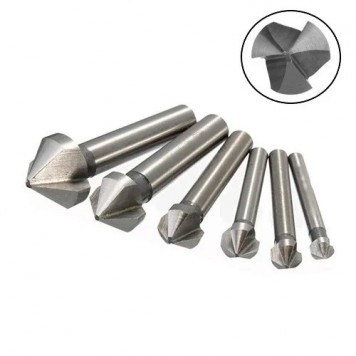 Набір з 6 зенковок циліндричних, 6.3 / 20.5мм, HSS сталь