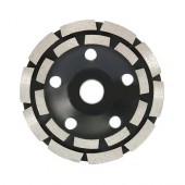 Шліфувальний дворядний алмазний круг, 125мм, чашковий, по каменю