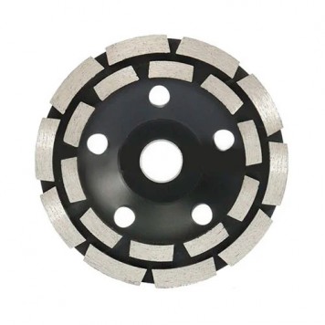 Шліфувальний дворядний алмазний круг, 125мм, чашковий, по каменю