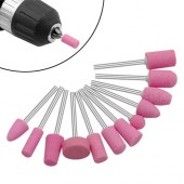 Фрези насадки 12шт абразивні змінні для дремеля фрезера