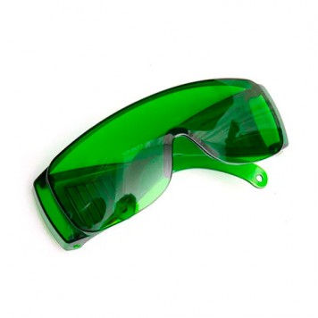 Очки зеленые усиливающие защитные для лазерного гравера 1250нм OD4+