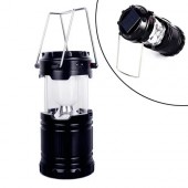 Ліхтар світлодіодний з сонячною батареєю кемпінговий 6LED USB складаний, G-85