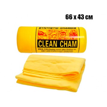 Ганчірка серветка в тубі для автомобіля 66х43см синтетична Clean Cham
