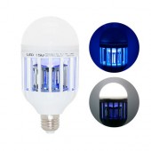 Лампа світлодіодна пастка для знищення комарів комах 15Вт, Е27