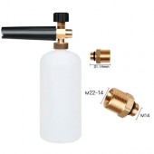 Пінна насадка пінник 1л для мийок Himoref з різьбленням M22, S5 Пінна насадка пінник 1л для мийок Himoref з різьбленням M22, S5