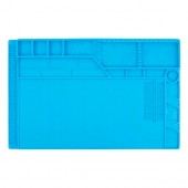 Коврик для пайки силиконовый термостойкий 55х35см с магнитными ячейками S-180