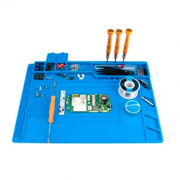 Пример размещения предметов на коврике при паяльных работах-1