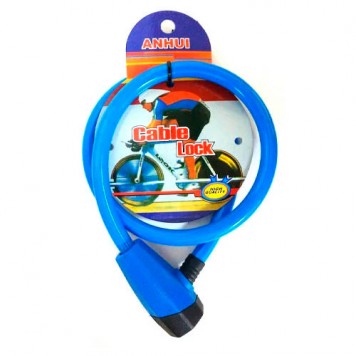 Велозамок із ключем, велосипедний замок, трос 11мм 70см для велосипеда