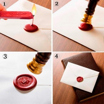Этапы создания сургучной печати-2