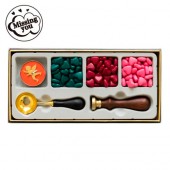 Набор для сургучных печатей, 3 цвета, свеча, ложка, печать Missing You