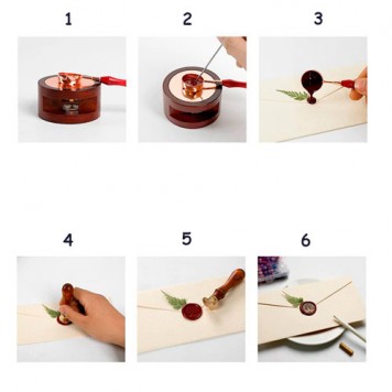 Наглядный процесс изготовления сургучной печати-1