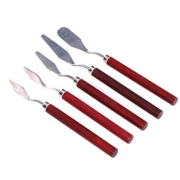 Набір з 5 мастихінів, художніх шпателів для гуаші, масляної фарби