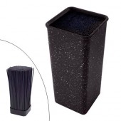 Підставка колода для ножів з наповнювачем 22х10х10см, квадрат