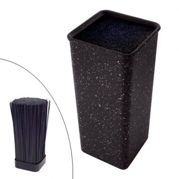 Підставка колода для ножів з наповнювачем 22х10х10см, квадрат