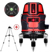 Лазерный уровень, нивелир, 5 линий 6 точек АКБ Hilda LS-050, штатив 1.2м Лазерный уровень, нивелир, 5 линий 6 точек АКБ Hilda LS-050, штатив 1.2м