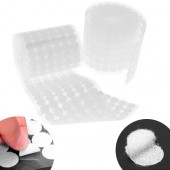 Липучки кружки застежки 1000шт самоклеящиеся 15мм, белые