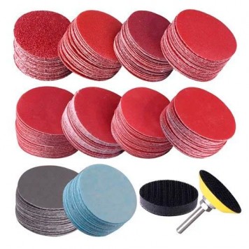 Набір з шліфувального диска та 200 кіл 50мм на липучці для гравера дремелю