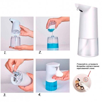 Підготовка дозатора для пінного мила до роботи-3