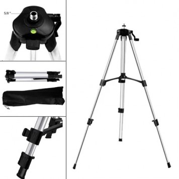 Основні частини та стани штатива для лазерного рівня 150см-1