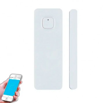 Датчик бездротовий Wi-Fi відкриття дверей вікна, магнітний ZC-WD004