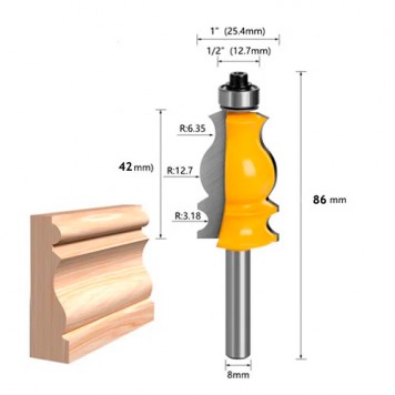 Фізичні розміри фрези кромкової для плінтуса-2