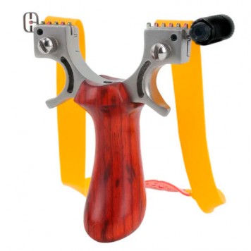 Рогатка з нічним прицілом та рівнем для спорту, риболовлі, ручка під дерево