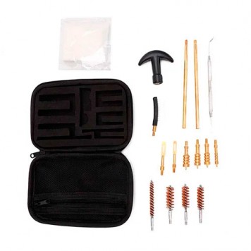 Склад набору для очищення зброї з 15 предметів-1