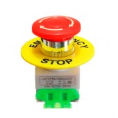 Кнопка аварийного отключения 40мм 660В 10А 1NO+1NC с фиксацией грибок