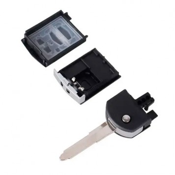 Выкидной ключ для Mazda с 2-мя кнопками в разобранном виде-2