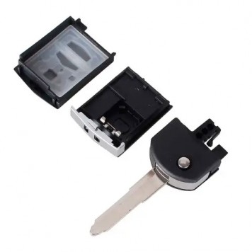 Выкидной ключ для Mazda с 3-мя кнопками в разобранном виде-2