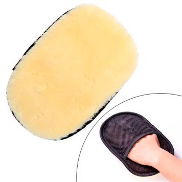 Рукавичка вовняна для миття та полірування автомобіля, м'яка