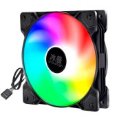 Вентилятор для корпуса 120мм 45фут3/мин 4пин, RGB подсветка, Snowman F120 Вентилятор для корпуса 120мм 45фут3/мин 4пин, RGB подсветка, Snowman F120