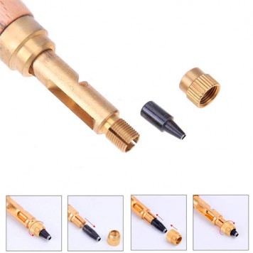 Установка насадки требуемого диаметра-1