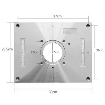 Физические размеры пластины для фрезера-1