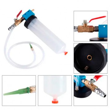 У пристосуванні створюється вакуум для відкачування гальмівної рідини-1