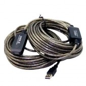 USB 2.0 удлинитель активный репитер, кабель AM - AF, 15м