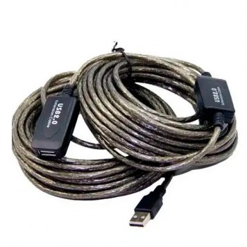 USB 2.0 удлинитель активный репитер, кабель AM - AF, 15м
