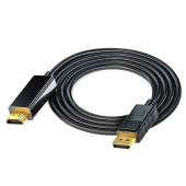 Кабель DisplayPort - HDMI 4K 30Гц 1.7м однонаправленный позолоченный Кабель DisplayPort - HDMI 4K 30Гц 1.7м однонаправленный позолоченный