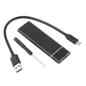 Карман внешний для M2 NGFF жесткого диска SSD, 6Гбс, USB 3.1 Type-C Карман внешний для M2 NGFF жесткого диска SSD, 6Гбс, USB 3.1 Type-C