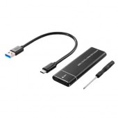 Карман внешний для M2 NVMe жесткого диска SSD, 10Гбс, USB 3.1 Type-C Карман внешний для M2 NVMe жесткого диска SSD, 10Гбс, USB 3.1 Type-C