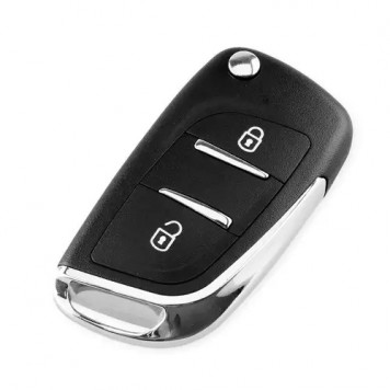 Викидний ключ для Peugeot з двома кнопками у складеному вигляді-1