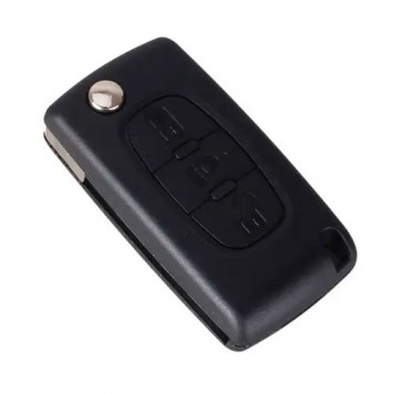 Выкидной ключ для Citroen с 3-мя кнопками в сложенном виде-1
