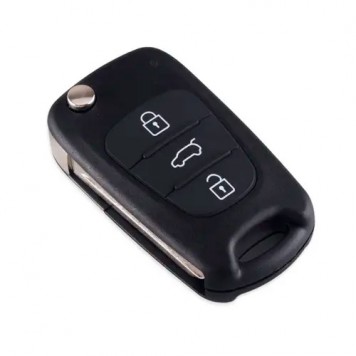 Выкидной ключ для KIA с 3-мя кнопками в сложенном виде-1