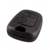 Ключ заготовка, корпус под чип, 2кн, Peugeot, под лезвие HU83