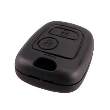 Ключ заготовка, корпус под чип, 2кн, Peugeot, под лезвие HU83