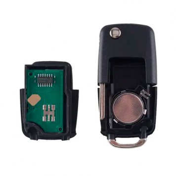 Заготовка выкидного ключа зажигания с чипом ID48 1K0959753G для Volkswagen в разобранном виде-1