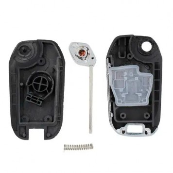 Заготовка выкидного ключа для Nissan в разобранном виде-1